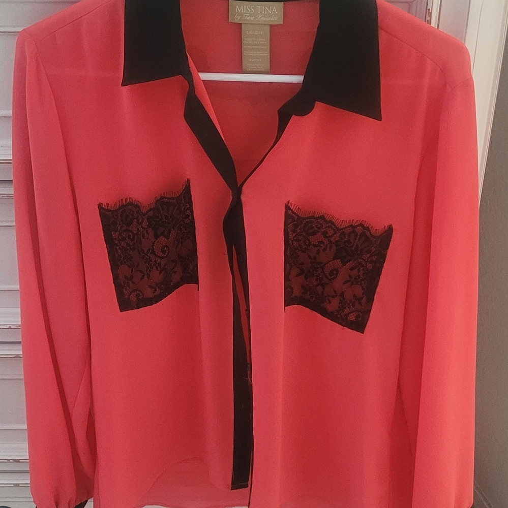 Womens see thru blouse
